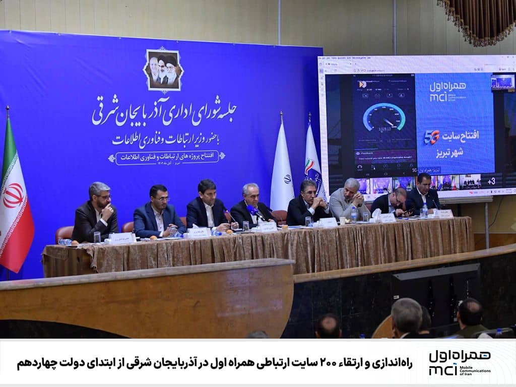 راهاندازی و ارتقاء ۲۰۰ سایت ارتباطی همراه اول در آذربایجان شرقی از ابتدای دولت چهاردهم راهاندازی و ارتقاء ۲۰۰ سایت ارتباطی همراه اول در آذربایجان شرقی از ابتدای دولت چهاردهم