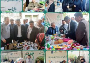 افتتاح نمایشگاه دستاوردهای افراد دارای معلولیت و سالمندان در میدان شهدا