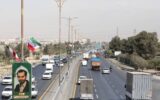 بزرگراه شهید هاشمی با ۲۱۶ پرچم، تمثال شهدا و نورپردازی ویژه آراسته شد