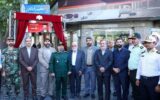 رونمایی از تابلوهای پرچمی و دیوارکوب‌های سردرب معابر مزین به نام شهدا در منطقه ۱۲