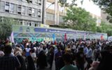 جشن بزرگ امام رضایی ها، فضایی پرشور با مشارکت موکب محبان الرضای منطقه ۴/ شهروندان دلتنگ حرم مطهر، مهمان معنویت و نشاط در اجتماع امام رضایی ها